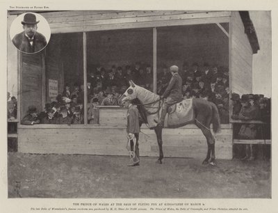 The Prince of Wales at the Sale of Flying Fox at Kingsclere on 8 March by Amedee Forestier
